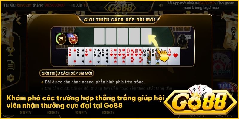 Khám phá các bộ bài thắng trắng đặc biệt để nhận thưởng lớn tại sảnh Go88