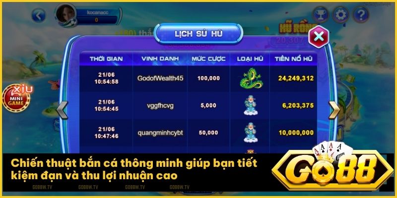 Áp dụng mẹo bắn tỉa và bắn băng bi để thắng lớn tại sảnh Bắn Cá Go88