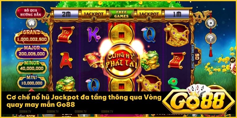 Cơ hội nhận hũ Jackpot tiền tỷ từ tính năng Game nổ hũ Cung Hỷ Phát Tài tại Go88