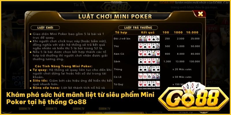 Trải nghiệm sự giao thoa độc đáo giữa game bài và nổ hũ tại sảnh Go88